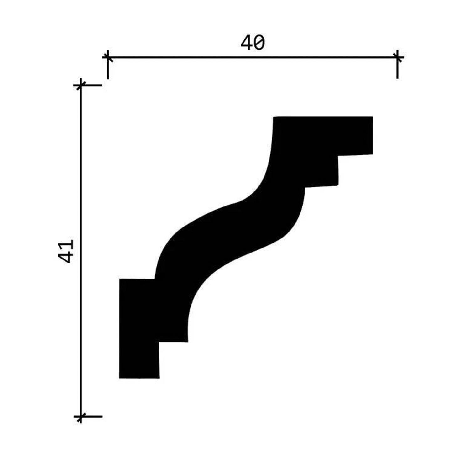 Молдинг-карниз DD28  (41*40*2000мм)*36