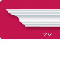 Плинтус потолочный V7 2.0м 45*45 ЛАГОМ *54/80