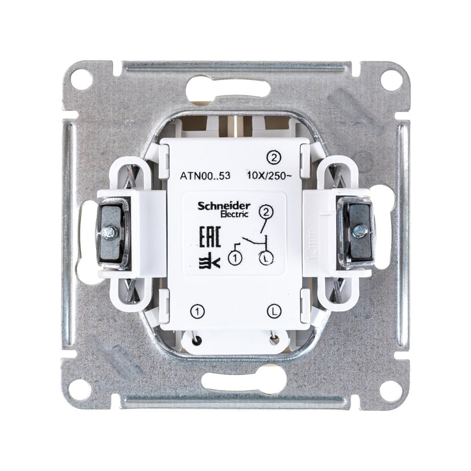 Механизм выключателя 2-кл. ATLAS DESIGN с подсвет. (сх.5а) 10АХ беж. SchE ATN000253