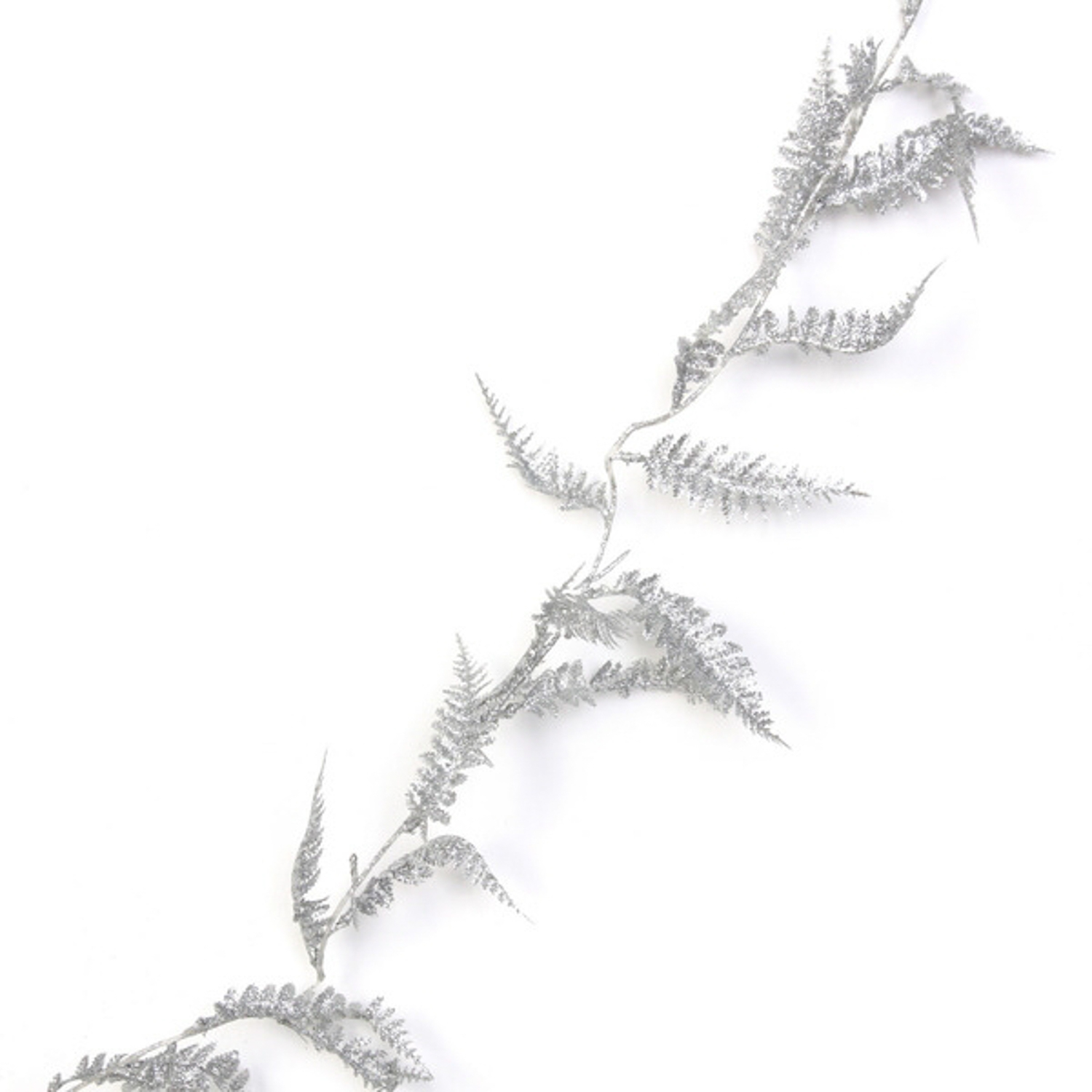 Украшение новогоднее "Сияющий папоротник" 1,80 м, Серебро