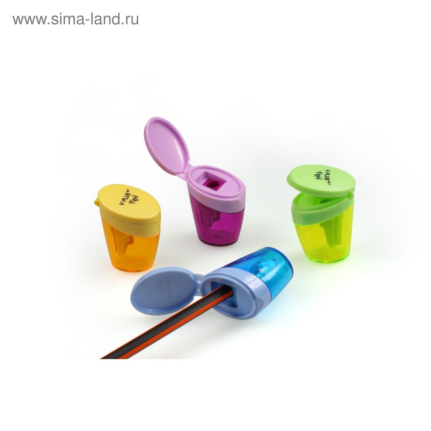 Точилка 1 отверстие с контейнером Y-Plus FAYE, в дисплее, микс SX120500 4318486