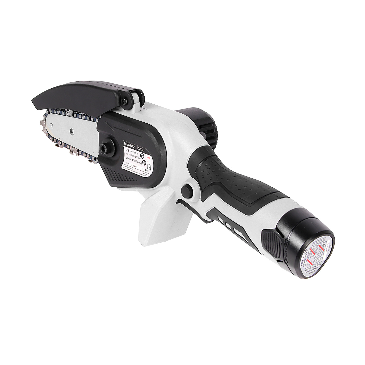 Пила цепная аккумуляторная 12В 2Ач Li-Ion шина10см цепь28зв шаг1/4" паз1,2мм ПЦА-4/12 ИНТЕРСКОЛ *1/4 Пила цепная аккумуляторная 12В 2Ач Li-Ion шина10см цепь28зв шаг1/4" паз1,2мм ПЦА-4/12 ИНТЕРСКОЛ *1/4