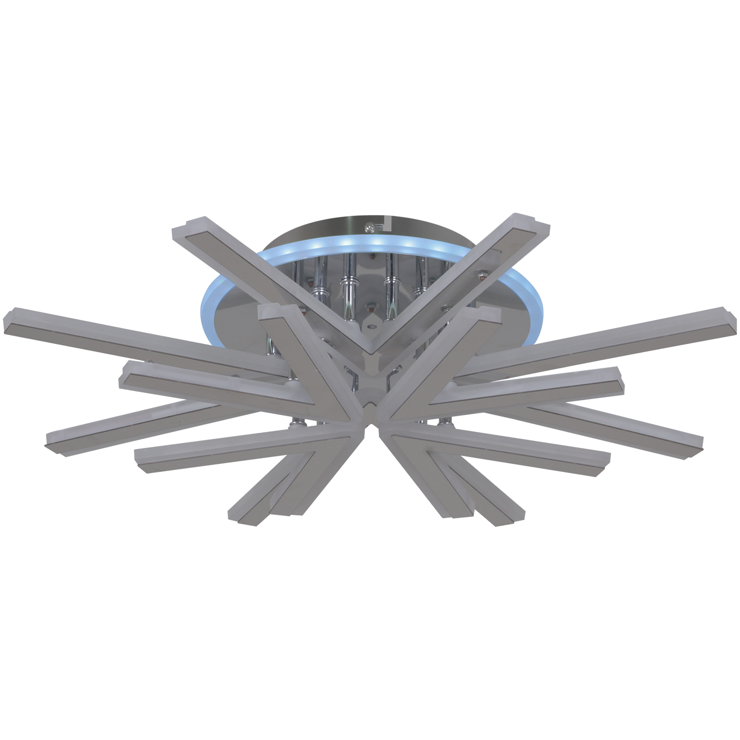 Светильник потолочный светодиодный 09824-3.3-4+4C CR (RGB)  LED 3000-6000К ПДУ+диммер S=20м2*1