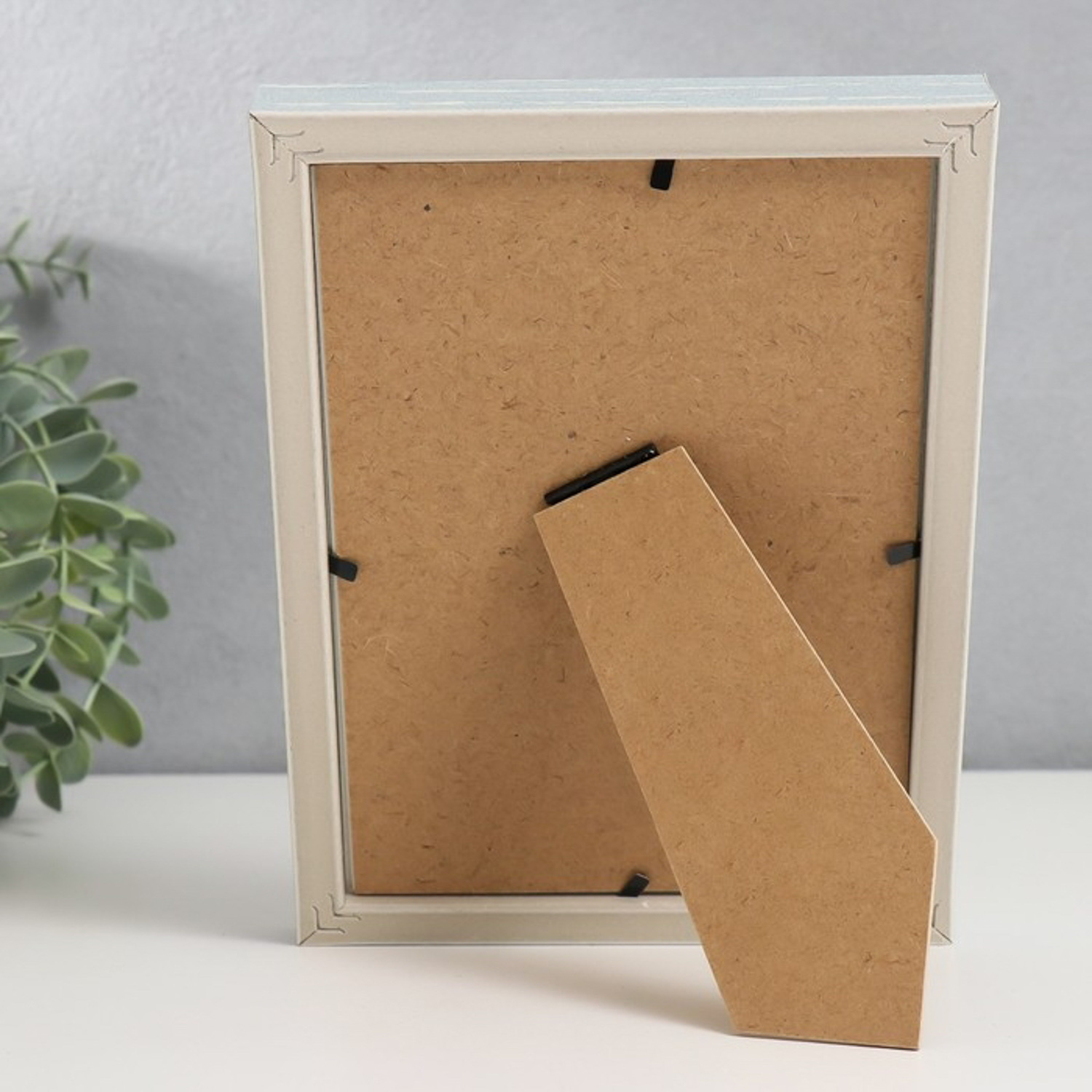 Фоторамка пластик 13х18 см "Скандинавия" серо-голубая 20,5х15,3 см  7858361