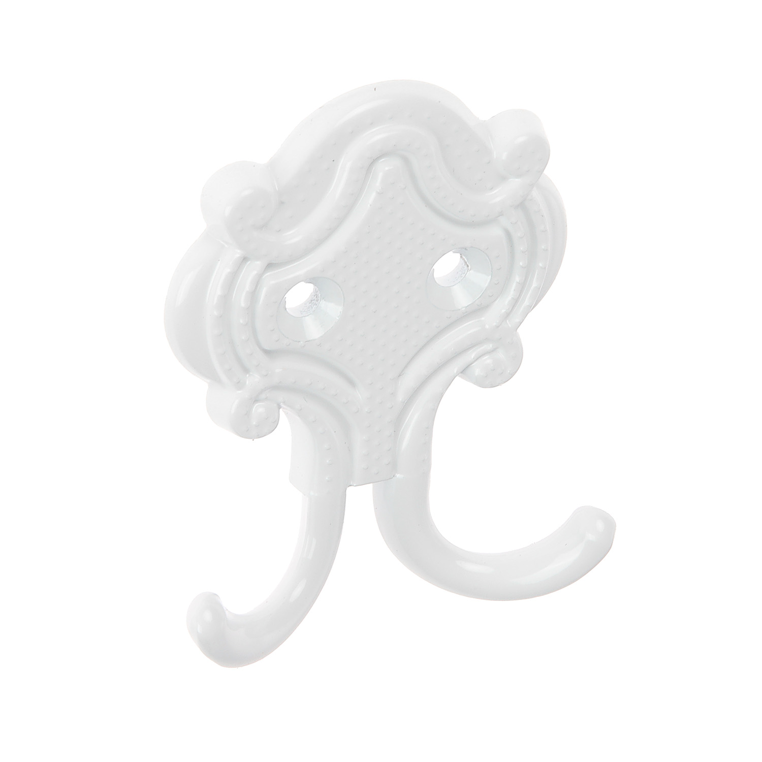 Крючок мебельный БЕЛЫЙ глянец КВ-1 "Точки" ДомоСтрой *10/100 Крючок мебельный БЕЛЫЙ глянец КВ-1 "Точки" ДомоСтрой *10/100