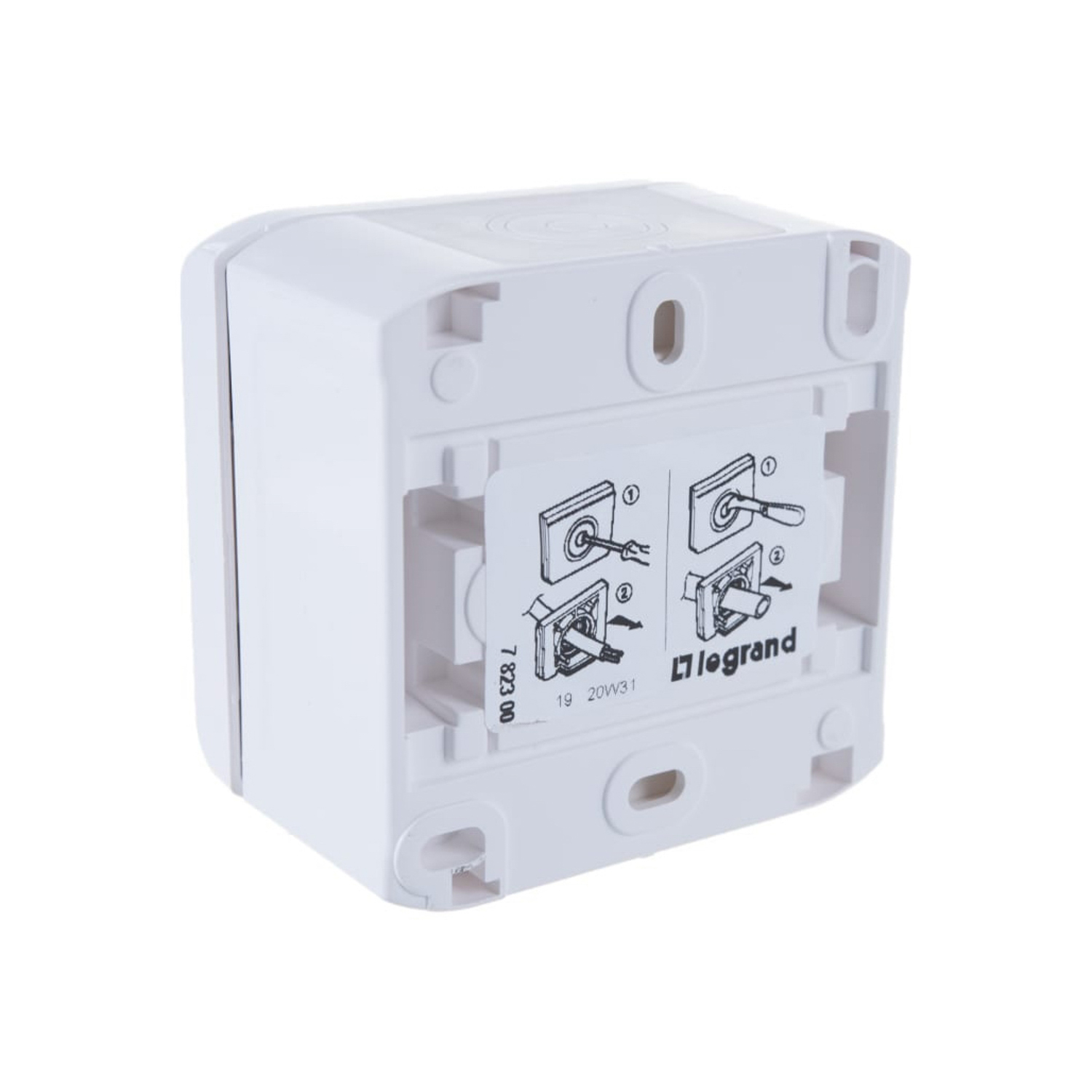 Выключатель "Quteo" ОП 1кл. белый 10А IP44 10АХ  Leg 782300  *