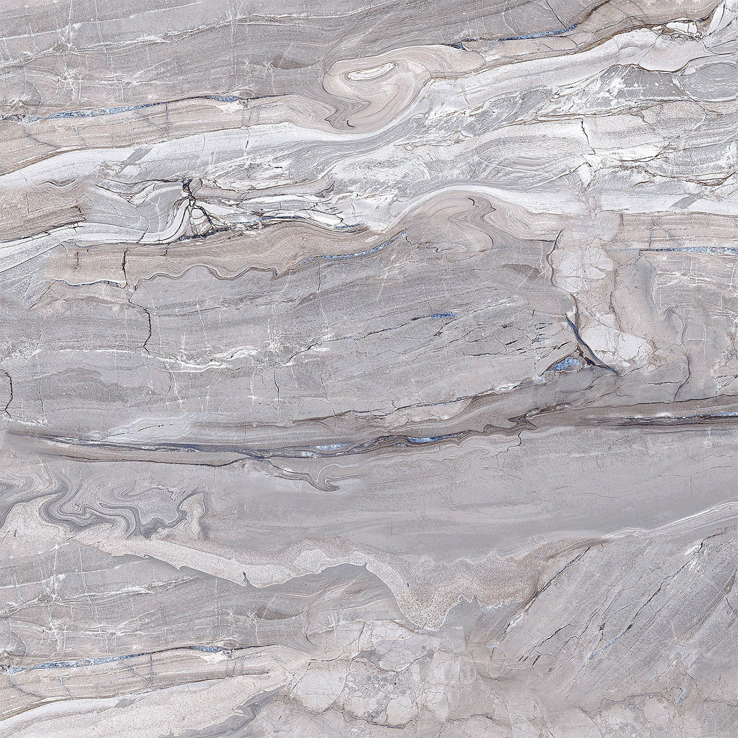 Керамогранит 1.8 м² Alma Ceramica Arcadia, 600x600x9 мм, серый