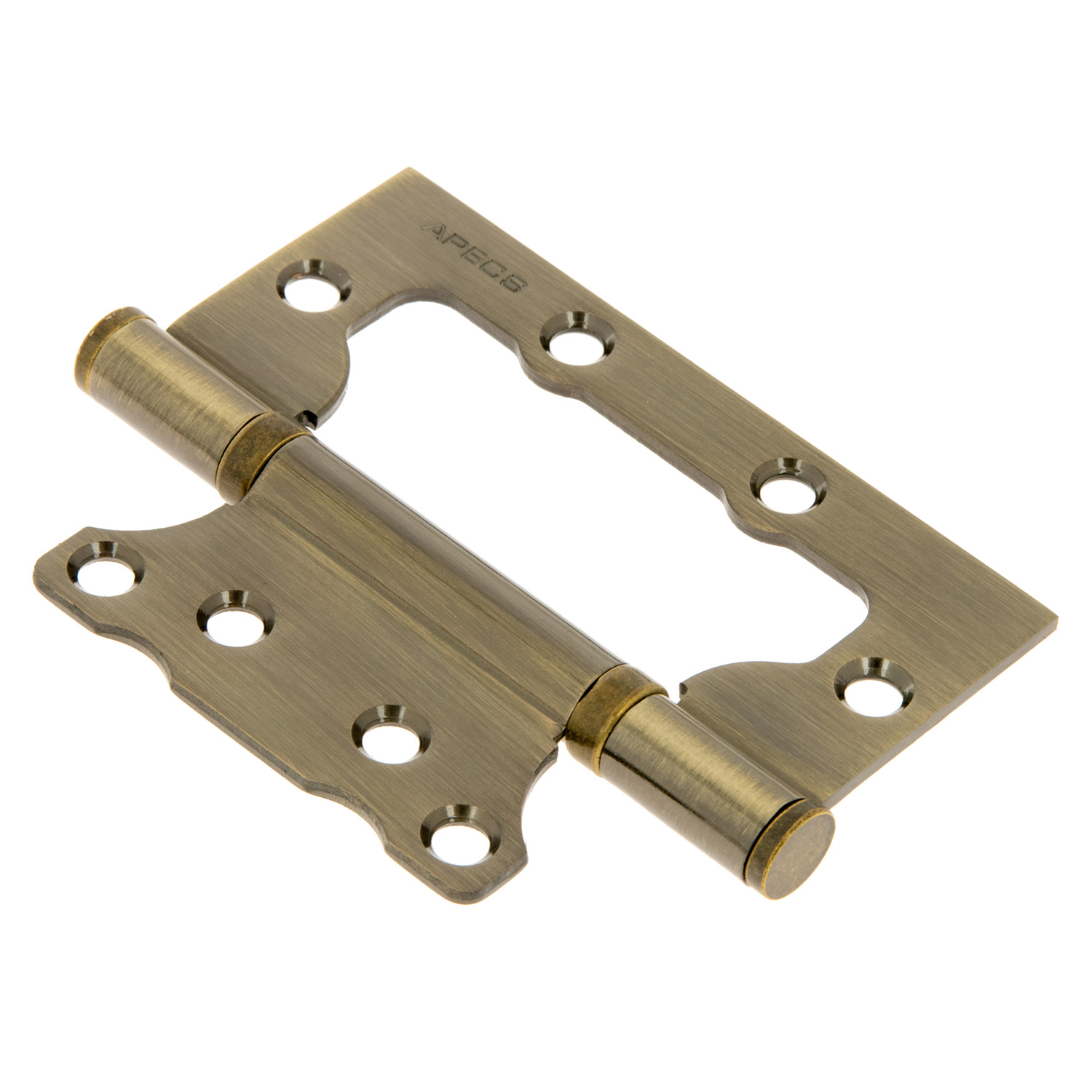 Петля без врезки 100*75*2,5мм БРОНЗА АВ (комплект 2шт.) АПЕКС *1/5/50