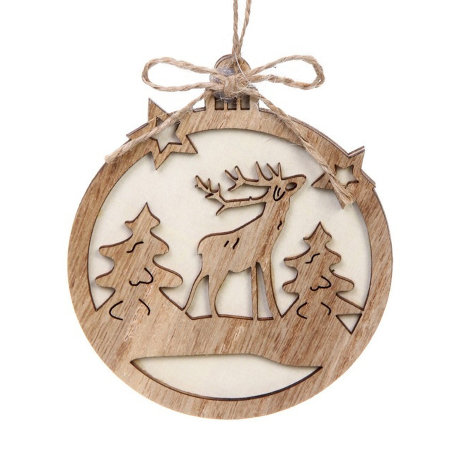 Подвеска "Снежинка - Лес" 10*11 см