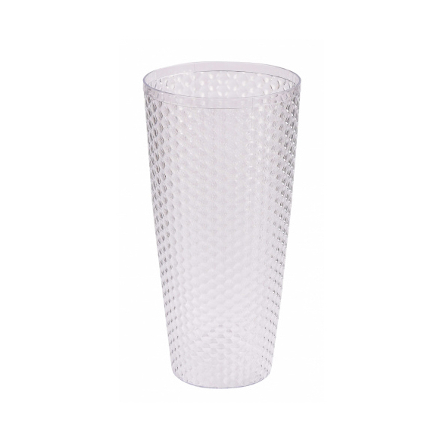 Ваза д/цветов пластм. выс.305мм, d верха 150мм Прозр. "Мозаика" М7521 (ЗПИ "Альтернатива") *1/15