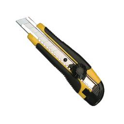 Нож строительный 18мм корпус двухкомпонентный направл.металл фикс. винт (2701007) T4P *1/12/144