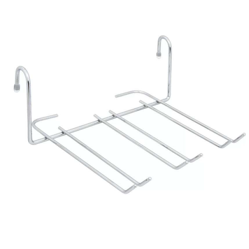 Полка навесная на рейлинг d16мм металл. хромир.- Держ. Бокалов 24,5х10см "Manzzaro" HD 23.61.00*1/24 Полка навесная на рейлинг d16мм металл. хромир.- Держ. Бокалов 24,5х10см "Manzzaro" HD 23.61.00*1/24