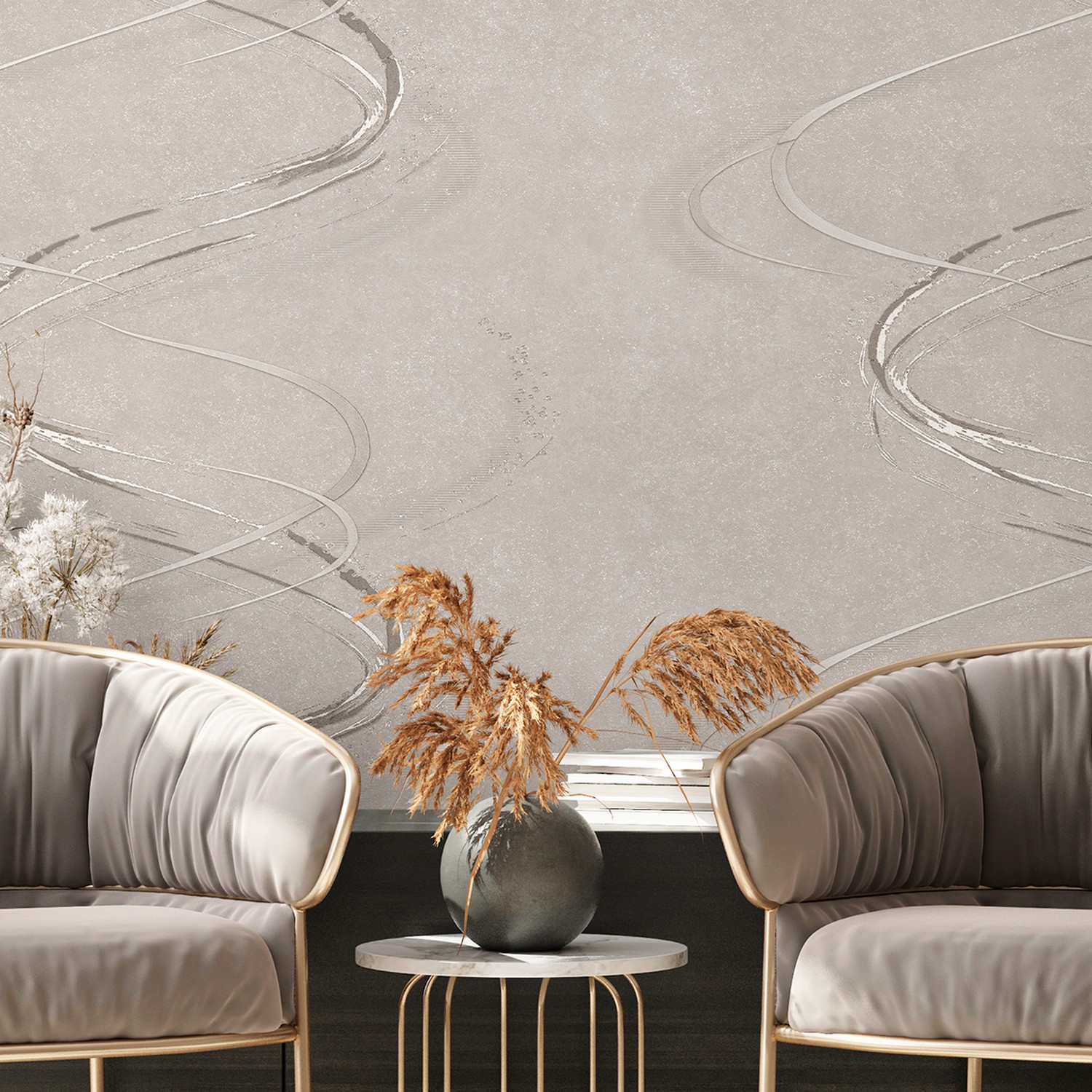 яяяОбои  флиз  Ateliero Tornado (беж.) 589236 1.06*10м *6