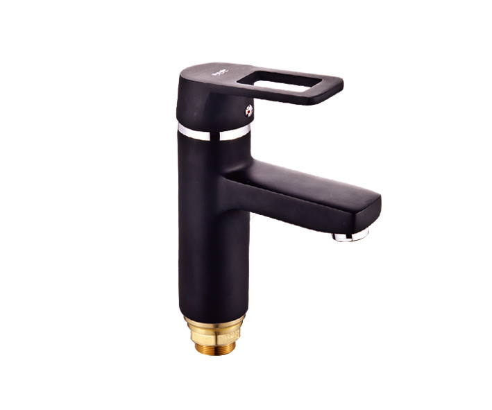 Смеситель для умывальника Potato P1030-6 (черный) *1/10