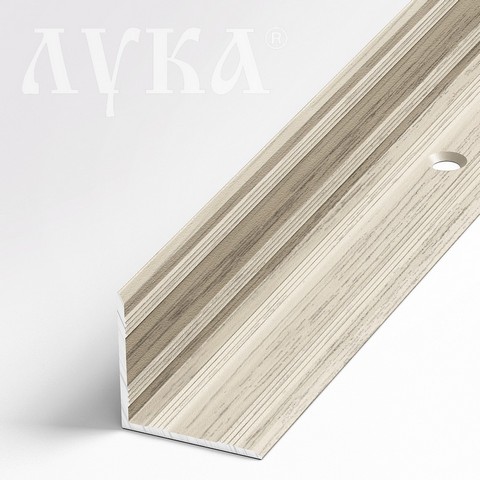 Порог-угол внутренний Лука ПУ 05-1, 1800х20х20 мм, клен беленый