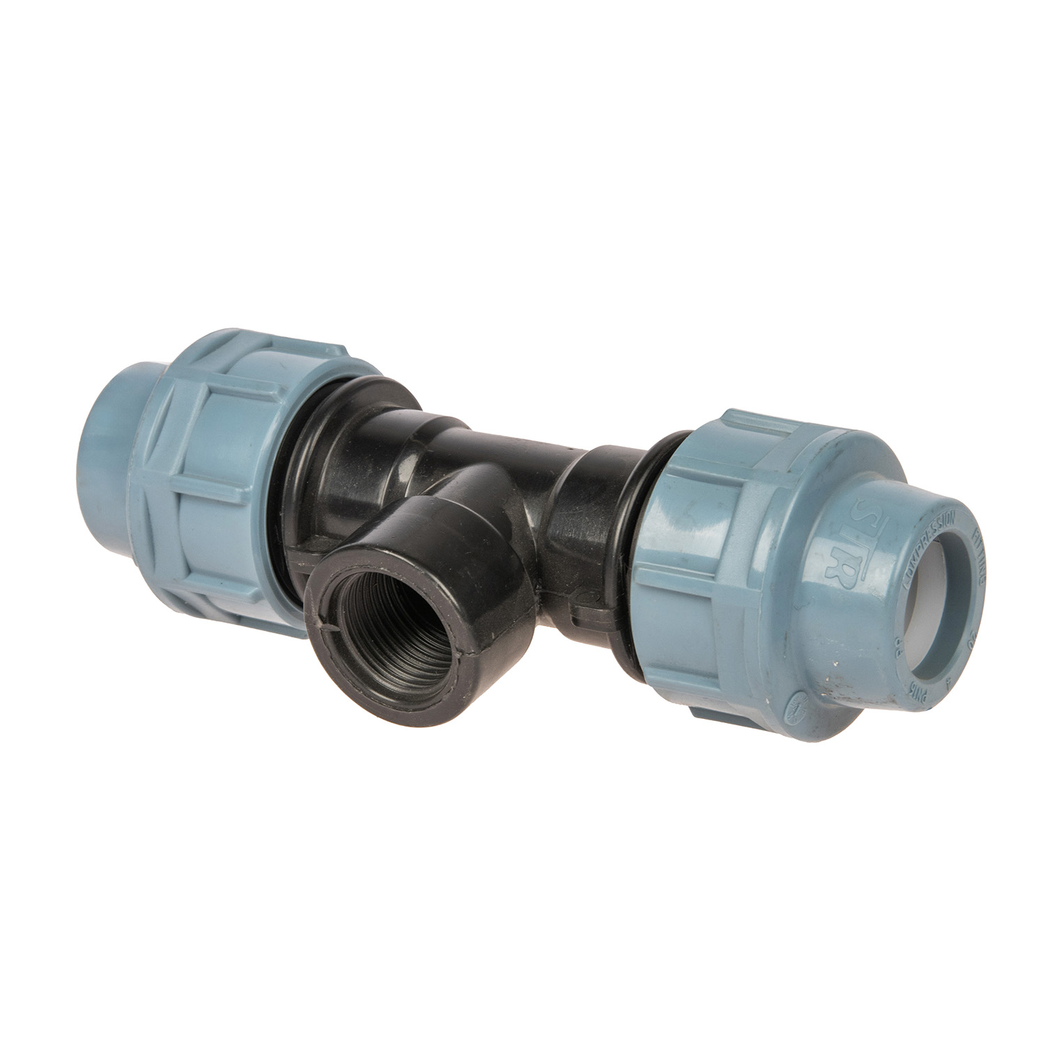 Тройник ПНД компрессия Ø 20х1/2"х20 внутр. резьба *1/60