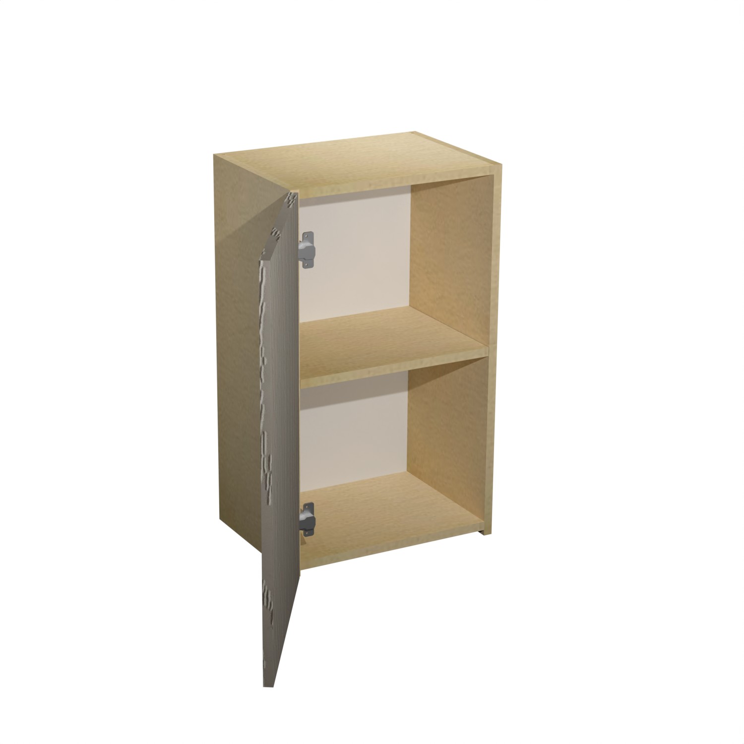 Шкаф навесной 400х676х290 мм BROZEX-WOOD Эрика, с дверцей, светло-бежевый / ясень капучино софт