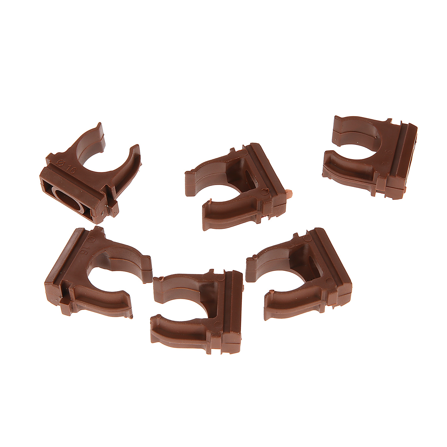 Крепеж-клипса d16мм для трубы "Эко" бук (упак.10шт) TDM SQ0405-0041 *1/150