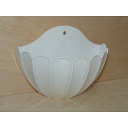 Кашпо пластм. настенное "Хризантема" 1л 95х85мм h153мм Белое КХН 1 Б (Екатеринбург)  *1/100