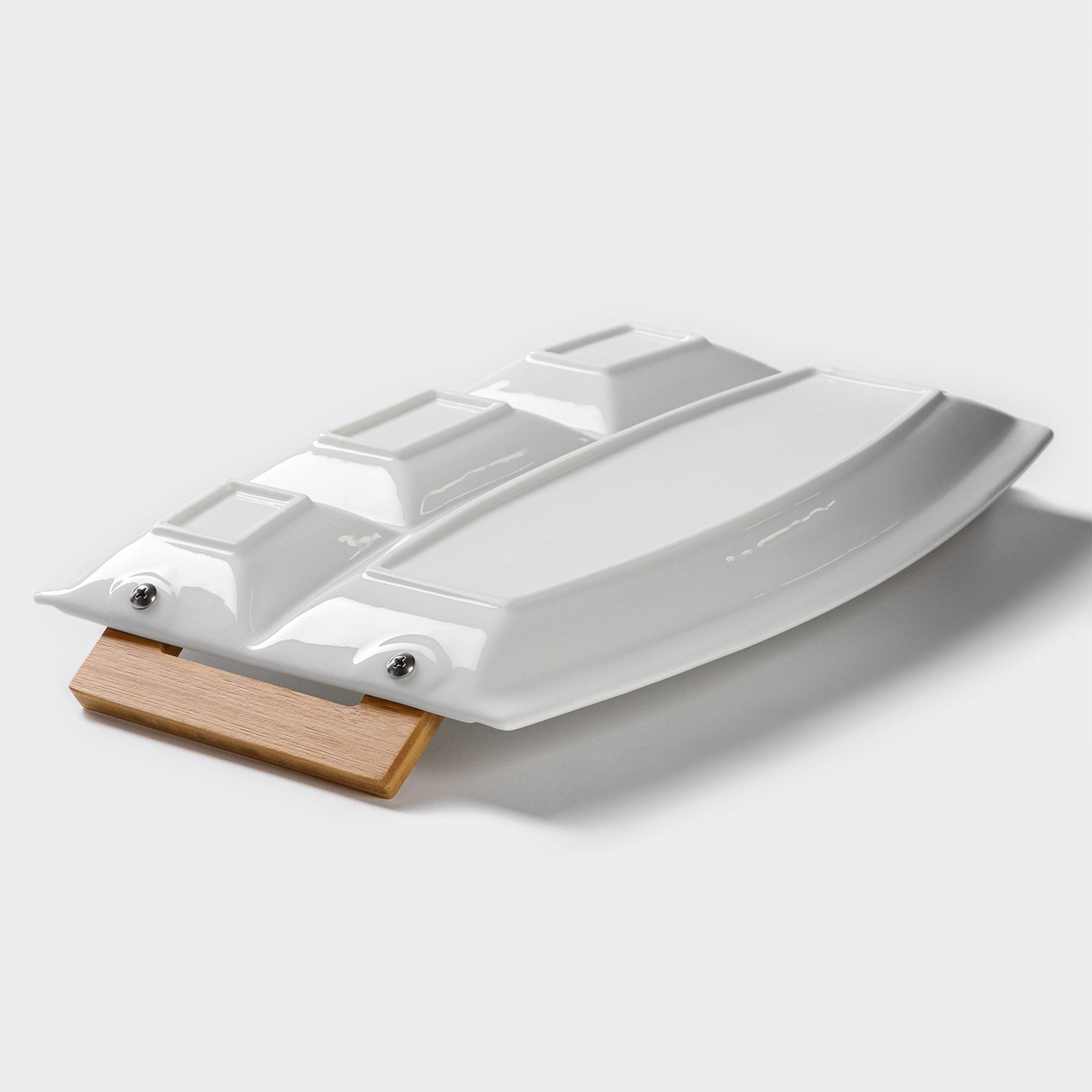 Менажница 4 ячейки "Эстет" 36,5х23х4,5 см 2682809 Менажница 4 ячейки "Эстет" 36,5х23х4,5 см 2682809