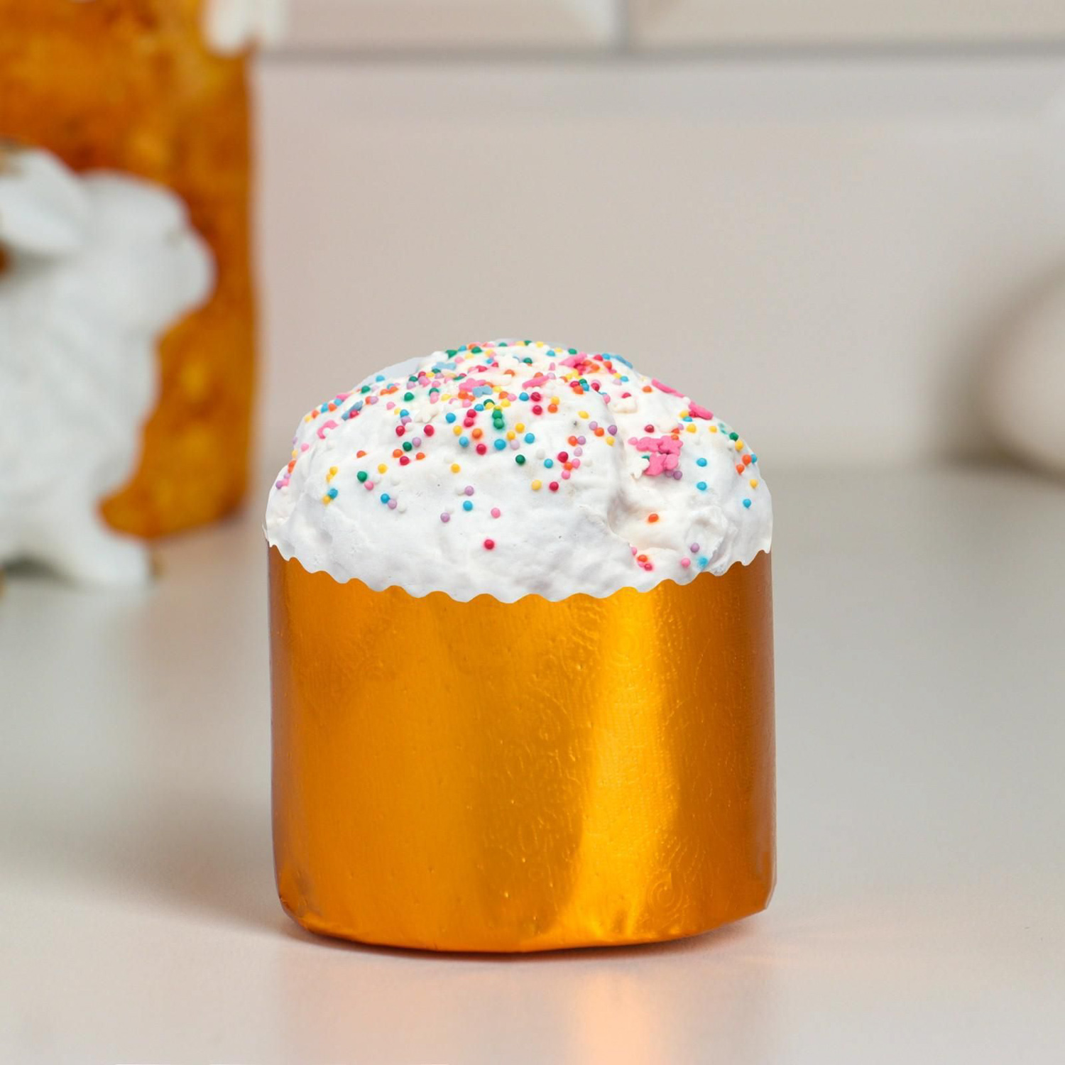 Форма бумажная для кекса, маффинов и кулича "Оранжевая" 60 х 45 мм 6532137