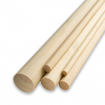 Круглый погонаж 2.1-2.2 м, 20 мм, сращенный, без сучков