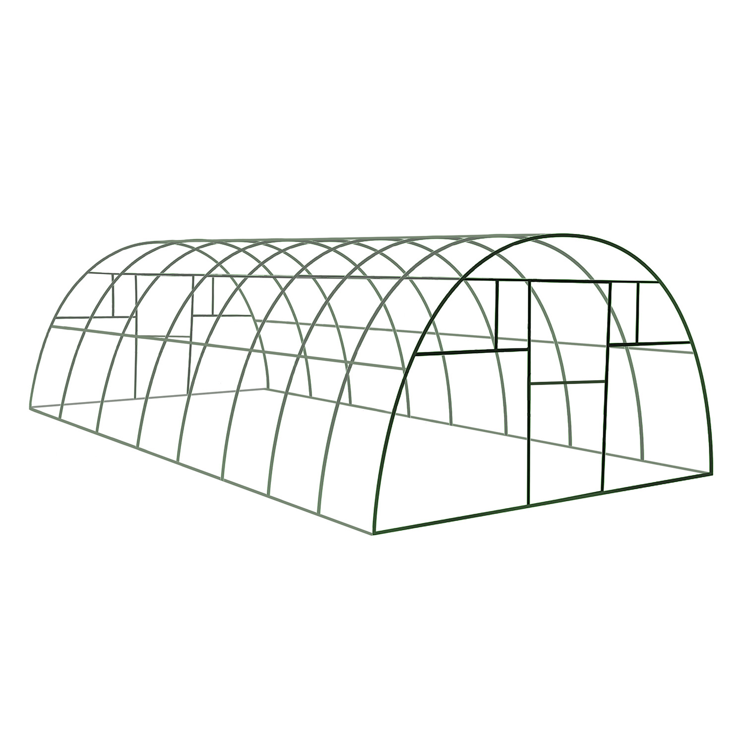 Каркас теплицы Агроном, 8х3х2 м, профиль 20х40 мм, шаг дуги 1 м Каркас теплицы Агроном, 8х3х2 м, профиль 20х40 мм, шаг дуги 1 м