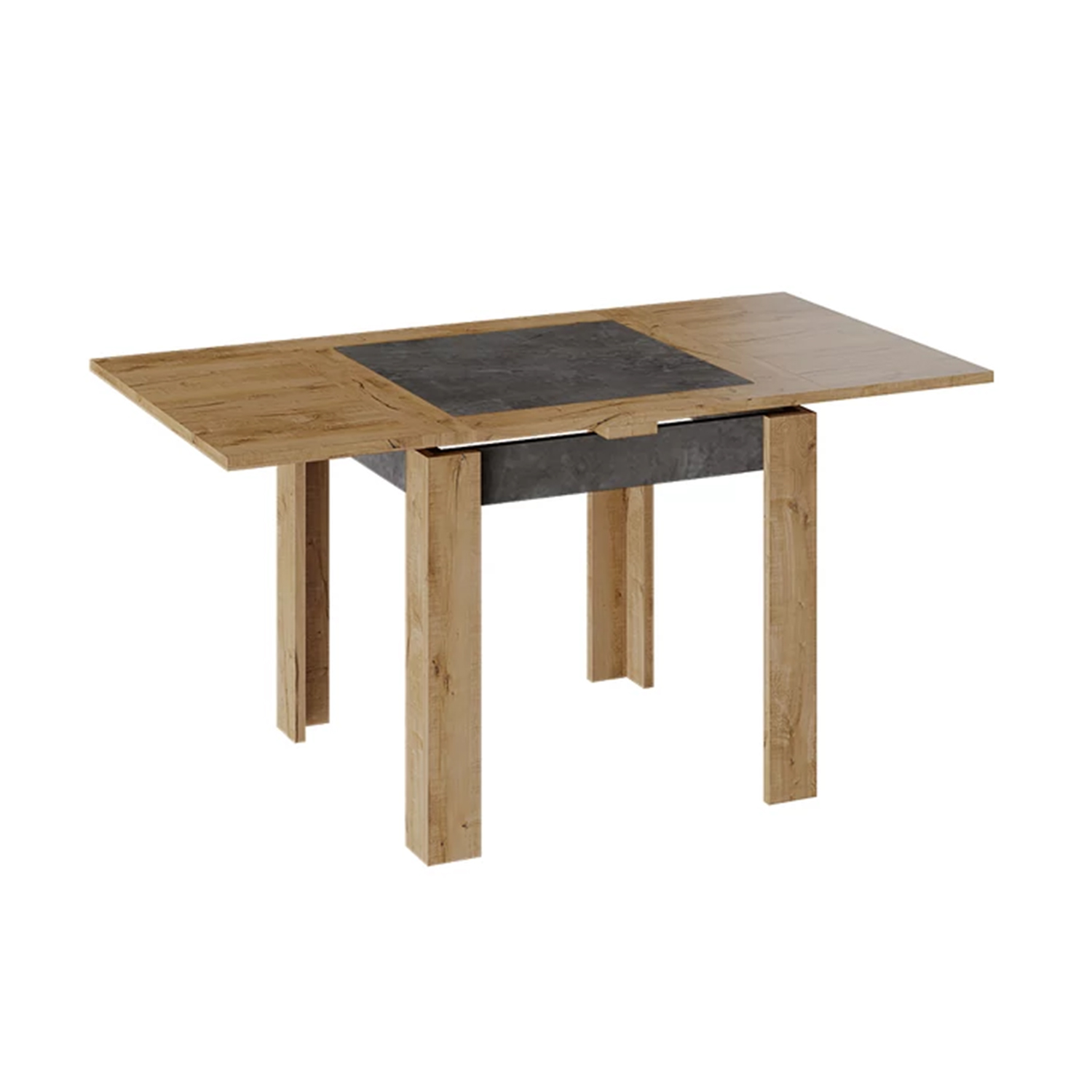 Стол обеденный прямоугольный раздв.Хьюстон Тип3 790(+690)*790*760мм Дуб Вотан, Моод темный*1