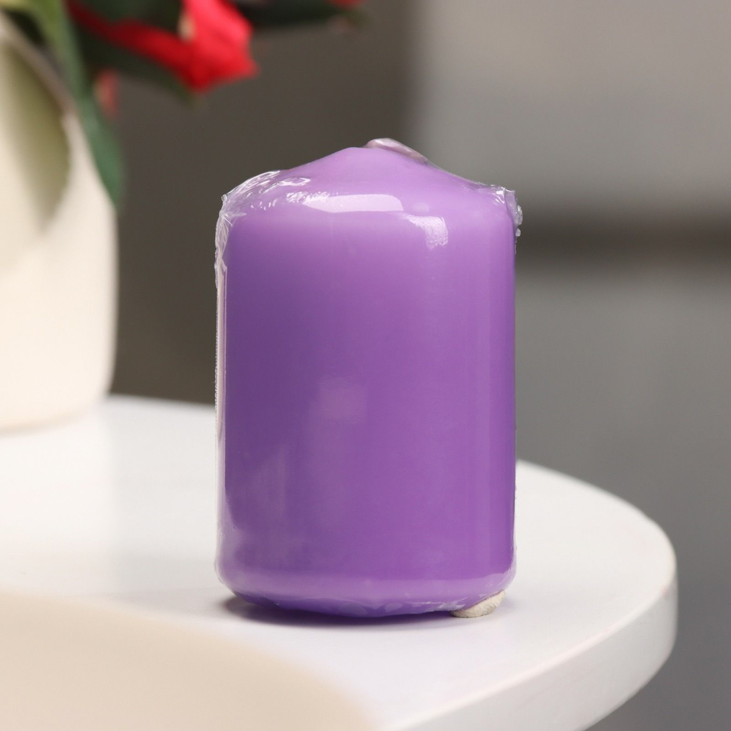 Свеча - цилиндр, 4×6 см, 9 ч, лаванда 4205490