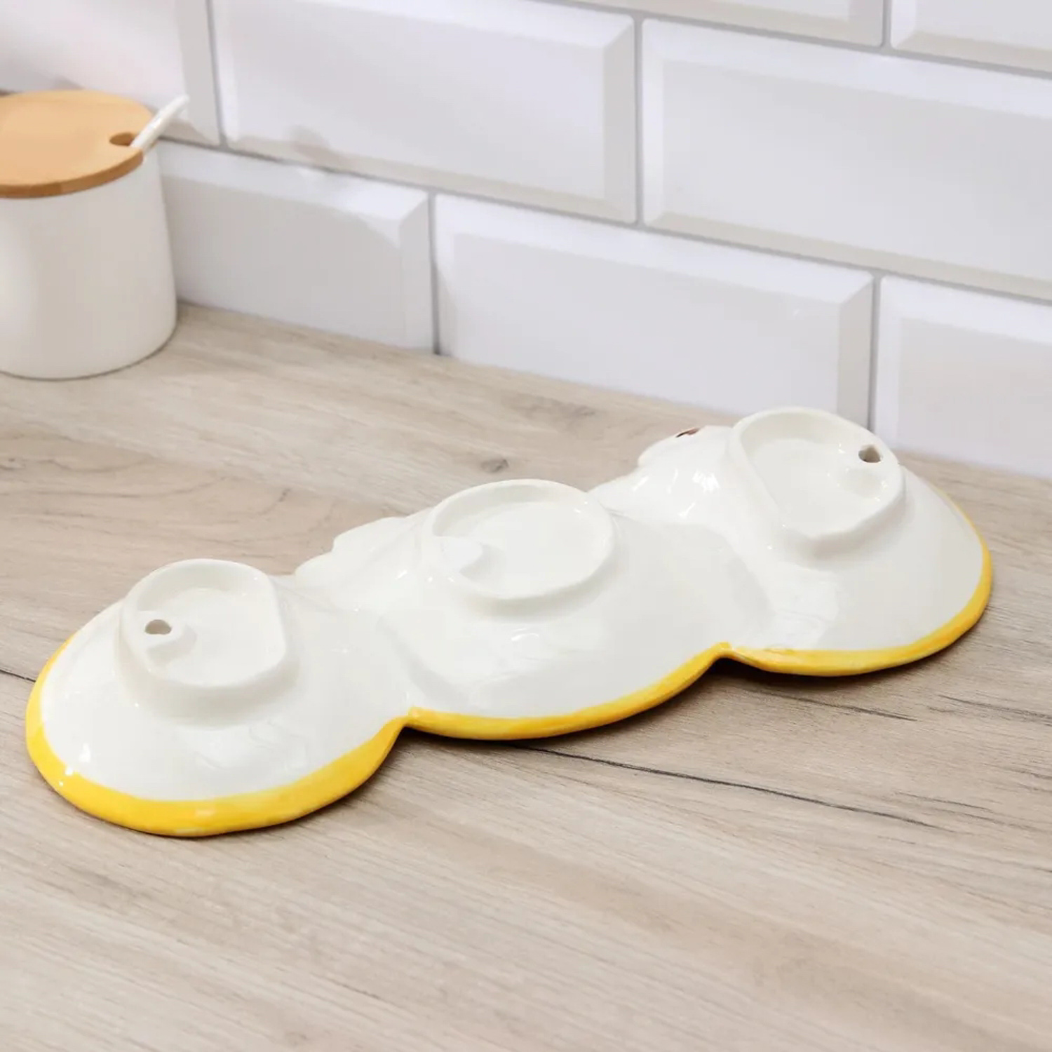 яяяМенажница 3 секции "Тыковки" 31,5х14х4 см   5362004