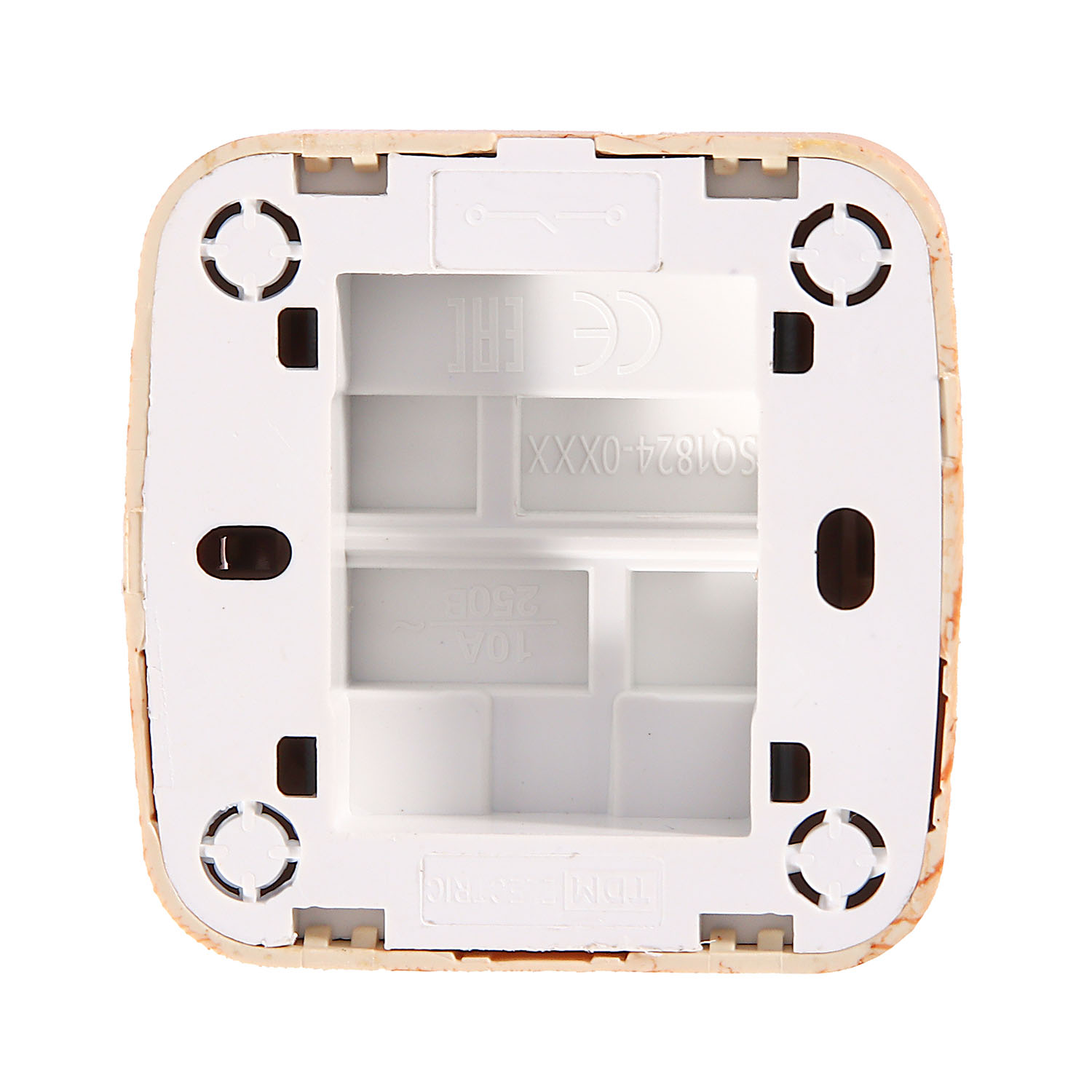 Выключатель Дача ОП 1кл. сосна с подсветкой 10А Народная SQ1824-0055