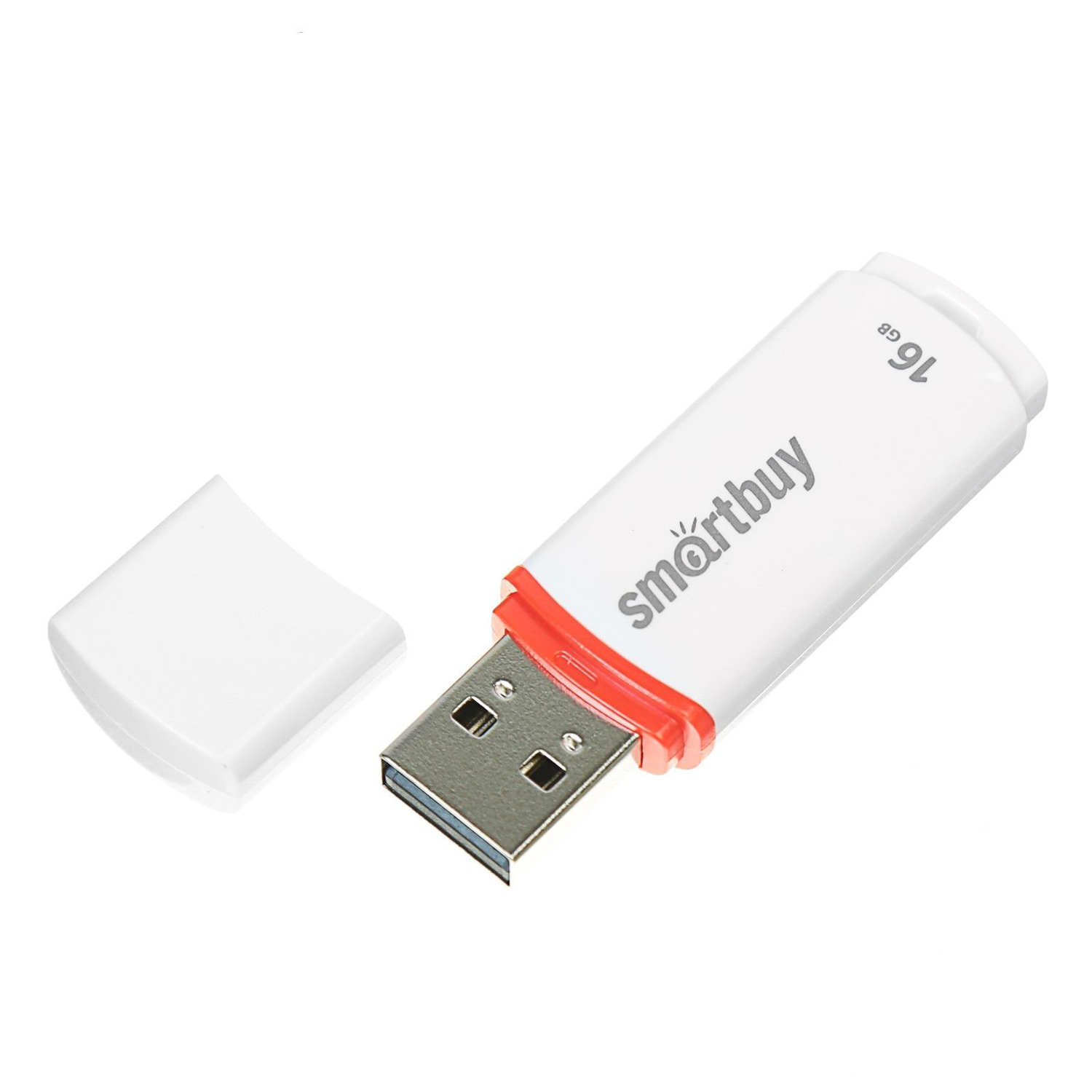 яяяФлешка USB Smartbuy 16GB Crown, белая 3375435