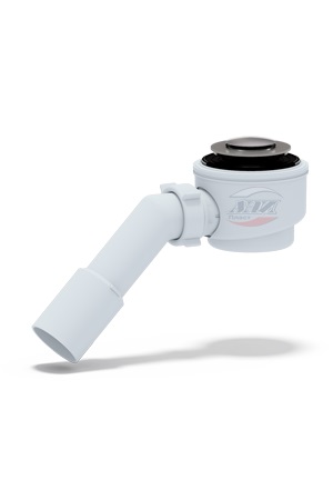 Сифон для душевого поддона 1 1/2",*50/60 Ани с пер.трубой 45 40*50 кнопка хром Е411СL *1/10