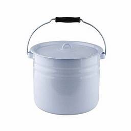 Ведро эмалированное 9л d240мм цилиндр., с Крышкой, без деколи С-1221Ц *1/4