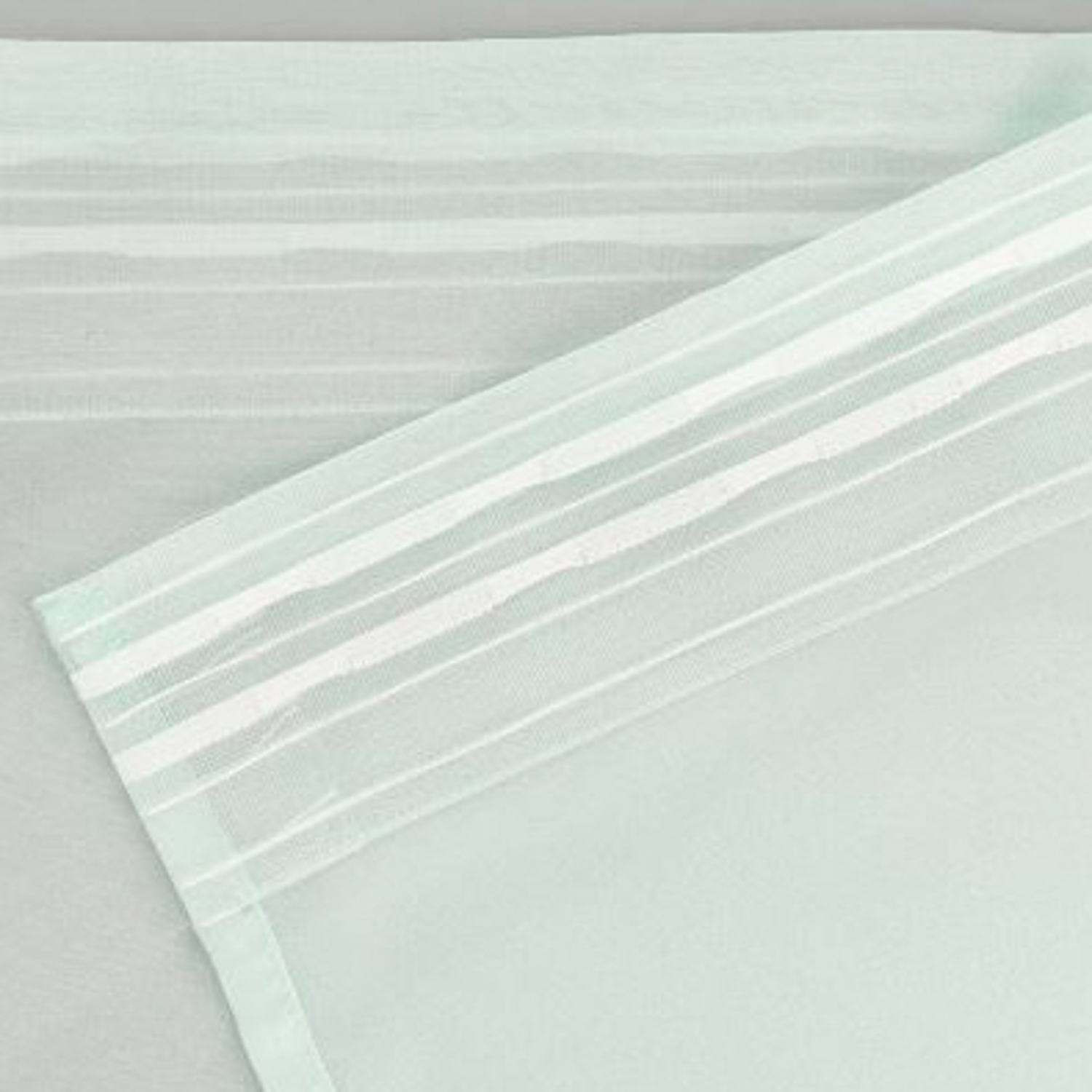 Тюль Вуаль шелк 200*260 с утяжелителем мятный *1