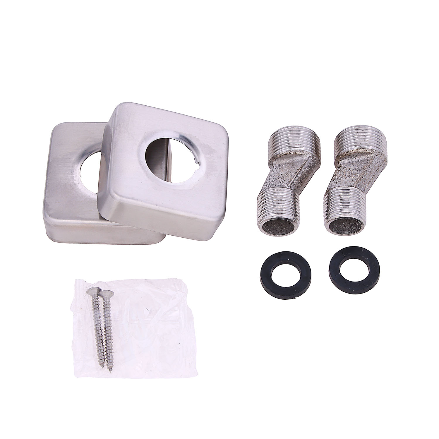 Смеситель универсальный "Potato" плоский излив с переключ. душа, нерж. сталь P22304S  *1/10