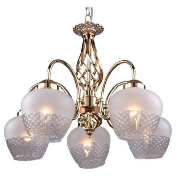 Люстра 13142/5FGD WT+CL Е27 S=11м2 *1 Люстра 13142/5FGD WT+CL Е27 S=11м2 *1