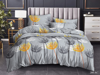 Постельное белье 1,5сп бамбук Орхидея 280-AC, наволочки 70*70см - 2шт *1
