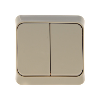 Выключатель "Этюд" ОП 2кл. кремовый ВА10-002К *10/25