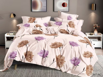 Постельное белье 2сп бамбук Орхидея 167-AC, наволочки 70*70см - 2шт *1