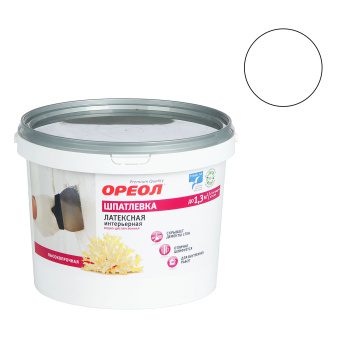 Шпатлевка латексная интерьерная 4 кг Ореол