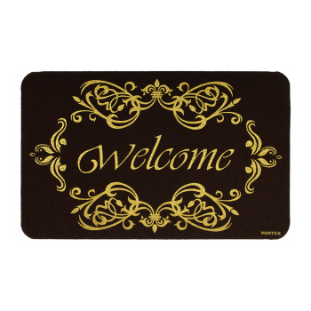 Коврик 50*80 см придверный "Welcome" ажурный "VORTEX" (арт.24257) *1