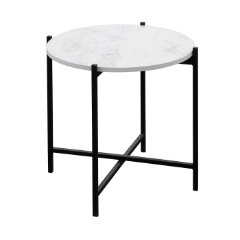Столик журнальный сервировочный САБИЯ МРАМОР белый*1 Столик журнальный сервировочный САБИЯ МРАМОР белый*1