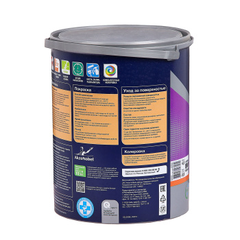 Краска акриловая 4.5 л для стен и потолков DULUX BINDO 7, база BW, матовая, влагостойкая