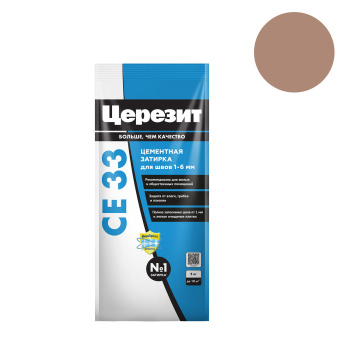 Затирка для швов 2 кг Церезит CE 33, светло-коричневый Затирка для швов 2 кг Церезит CE 33, светло-коричневый
