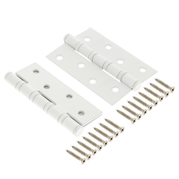 Петля универсальная 100*70*2,5мм БЕЛАЯ FHP-STD (комплект 2шт.) Нора-М *1/10/50