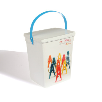 Контейнер д/хранения пластм. 5,0л хозяйственный 196х167х230мм С-49306 ("Полимербыт")*1/18