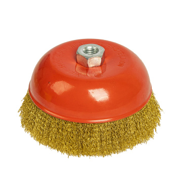 Щетка-крацовка"чашка"с гайкой, круч.пров.0,3мм150мм/М14*2"888"(арт.3499150)*1/20