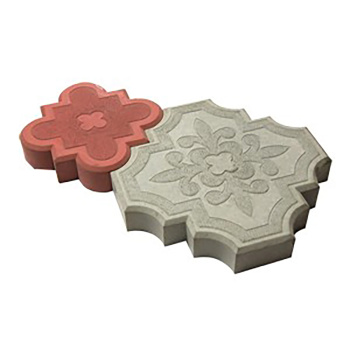 Тротуарная плитка Клевер краковский, 295х295х45 мм, серый