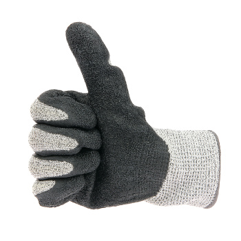 Перчатки рабочие полиэстер, со стекловол с текстурир латекс покр р-р10(XL) PSV039P "Fiberon"*1/12/60